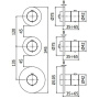 Смеситель для ванны с душем Paffoni Modular Box MDE018CR Смеситель для ванны с душем Paffoni Modular Box MDE018CR