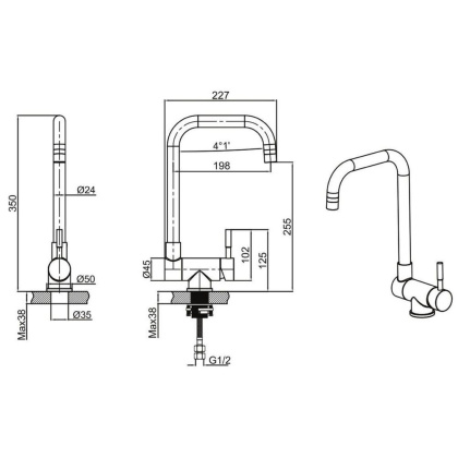 Смеситель для кухни Allen Brau Fenster 5.60003-00 хром