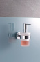 Дозатор жидкого мыла с держателем GROHE Essentials, 16х12,6 см, хром, 40448001