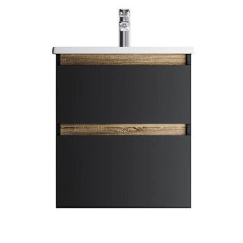 M85AFHX0552BM X-Joy, База под раковину, подвесная, 55 см, 2 ящика, Черный матовый M85AFHX0552BM X-Joy, База под раковину, подвесная, 55 см, 2 ящика, Черный матовый