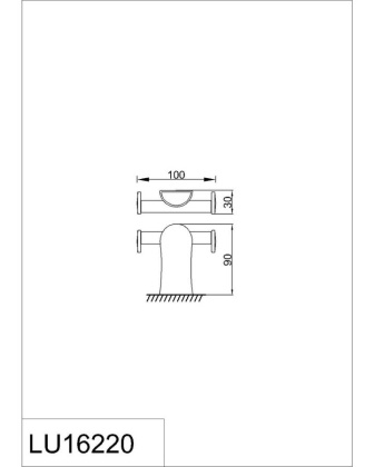 Крючок двойной RUSH Luson (LU16220) Крючок двойной RUSH Luson (LU16220)