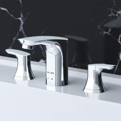 Смеситель для умывальника трехсекционный с донным клапаном F8008000 Like