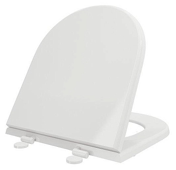 Сиденье с крышкой XL, дюропласт, плав.опускание, белый A0320-001, шт Сиденье с крышкой XL, дюропласт, плав.опускание, белый A0320-001, шт