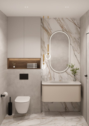 OVALE 1 полка 100CM КАШЕМИР тумба + раковина OV0010100-100 Boheme