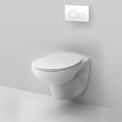 IS49001.741700 Инсталляция с клавишей Pro L Белый с подвесным унитазом Sense б/ободк с сид м/л