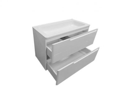 Тумба подвесная под умывальник Kare Luxe 800х450 2 ящика (ШхГхВ) 798х446х607 Тумба подвесная под умывальник Kare Luxe 800х450 2 ящика (ШхГхВ) 798х446х607