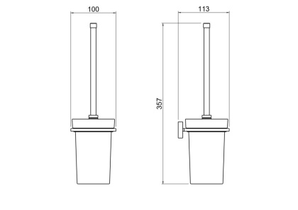 Ершик AQUATEK, матовый черный AQ4310MB ЛИБРА