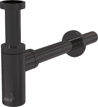 Сифон для умывальника DN32 DESIGN, GUN METAL-мат