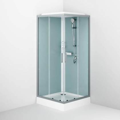 W90C-403-090MT Gem Square кабина душевая 90x90, профиль матовый Хром, стекло прозрачное W90C-403-090MT Gem Square кабина душевая 90x90, профиль матовый Хром, стекло прозрачное