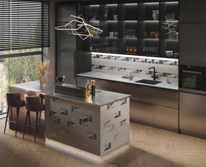 Декор TG\С04\19067 Граффити металл серый темный 9.9*20*8 (уп\38шт), шт