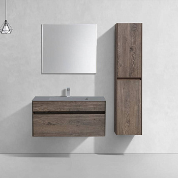База под раковину Chiara 1000 подвесная, 1 выкатной ящик soft-close, R.Oak База под раковину Chiara 1000 подвесная, 1 выкатной ящик soft-close, R.Oak