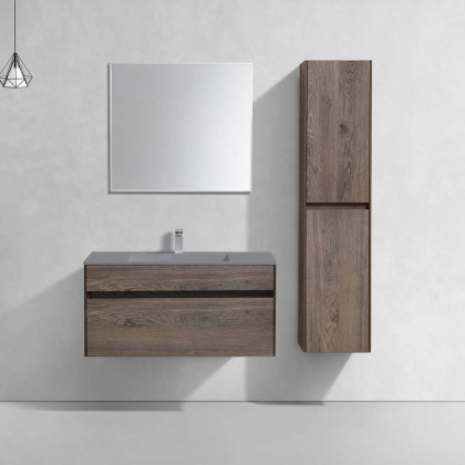 База под раковину Chiara 1000 подвесная, 1 выкатной ящик soft-close, R.Oak База под раковину Chiara 1000 подвесная, 1 выкатной ящик soft-close, R.Oak