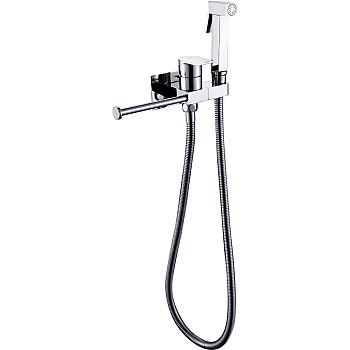 Гигиенический душ со смесителем Rose R307, хром