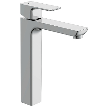 Смеситель для раковины высокий GEO однорычажный клик клак