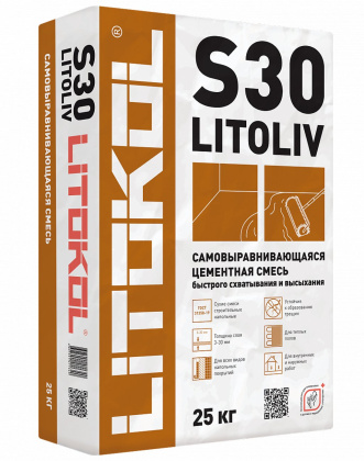 Самовыравнивающаяся смесь LITOLIV S30 25 Самовыравнивающаяся смесь LITOLIV S30 25