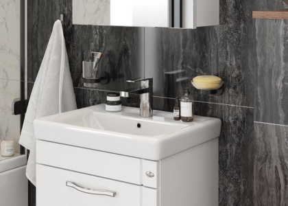 Тумба Onika Ирис 50 подвесная, белая (ум. Тигода 50)