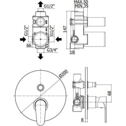 Душевой комплект Paffoni Green 5 в 1 (сет 9) Душевой комплект Paffoni Green 5 в 1 (сет 9)