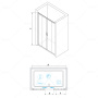Душевая дверь RGW Passage PA-11 120 01081112-11 профиль Хром стекло прозрачное Душевая дверь RGW Passage PA-11 120 01081112-11 профиль Хром стекло прозрачное