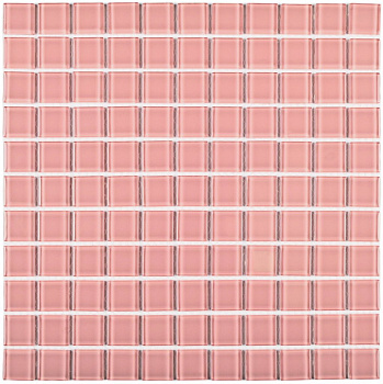 Мозаика стеклянная Pink Glass (чип 4*25*25) 300*300 (22шт/1.98м2), м2