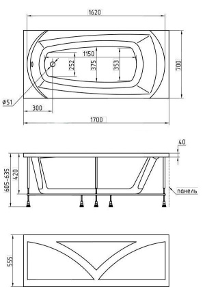 Панель FLAT 170 Панель FLAT 170