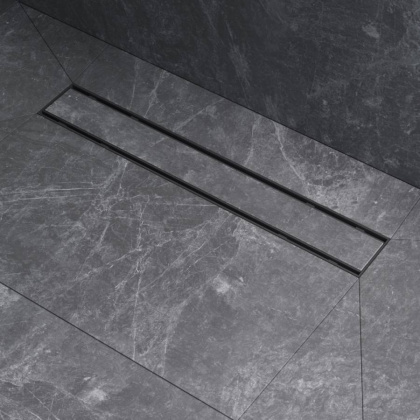 W02SC-U11-050-04BM PrimeFlow Трап для душа линейный универс затвор Tile 50см цвет черн мат W02SC-U11-050-04BM PrimeFlow Трап для душа линейный универс затвор Tile 50см цвет черн мат