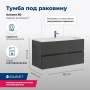 Тумба под раковину Aquanet Алвита 90 серый антрацит Тумба под раковину Aquanet Алвита 90 серый антрацит