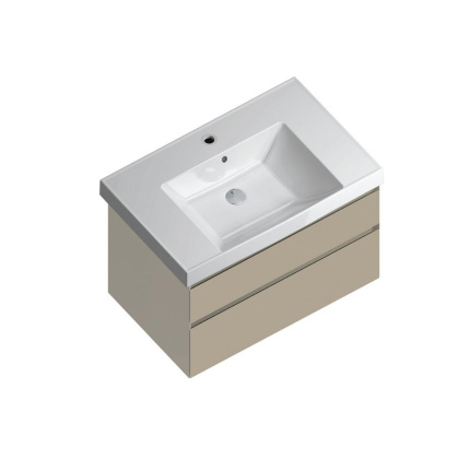 Тумба CUBO подвесная с ящиками 80, лимо матовая CU.80\LIM