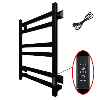 Полотенцесушитель Пэк сп 21 кв 60х40 черный ВГП