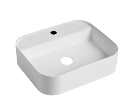 Умывальник накладной, прямоугольный, белый матовый, Point Меркурий 51, PN43833WM