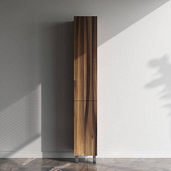 Шкаф-пенал напольный правый, двери push-to-open, 190х30х31,4 см, коричневый, M90CSR0306HF