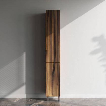 Шкаф-пенал напольный правый, двери push-to-open, 190х30х31,4 см, коричневый, M90CSR0306HF