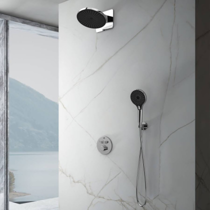 Душевой комплект Inspire VSFW-3I22MT5CH встраиваемый, термостат, двухрежимный, хром Душевой комплект Inspire VSFW-3I22MT5CH встраиваемый, термостат, двухрежимный, хром