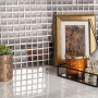 Керамическая мозаика, Silver Glossy 25х25, Metal