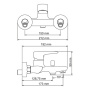 Vils 5601 Смеситель для ванны с коротким изливом Wasserkraft Vils 5601 Смеситель для ванны с коротким изливом Wasserkraft