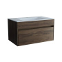База под раковину Chiara 800 подвесная, 1 выкатной ящик soft-close, C.Oak