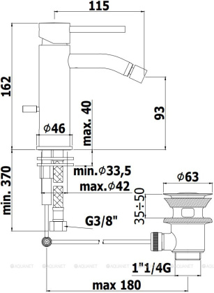Смеситель для биде Paffoni Light LIG135ST