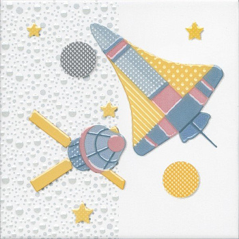 Керамический декор VT\A371\5009 Бон Вояж голубой (20см*20см*6,9мм) (10шт/0,4м2) Шаттл, шт.