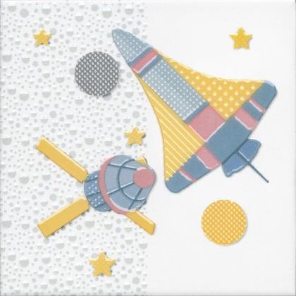 Керамический декор VT\A371\5009 Бон Вояж голубой (20см*20см*6,9мм) (10шт/0,4м2) Шаттл, шт.