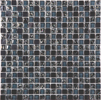 Мозаика No-237 стекло камень (15*15*8) 305*305 