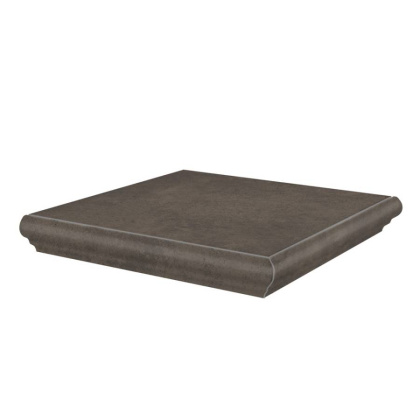 Ступень угловая Хадду коричневый матовый 34x34x0,8