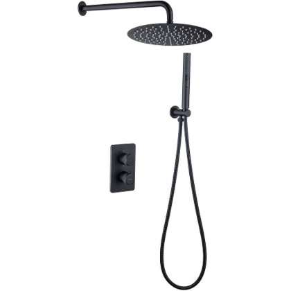 Душевой комплект Allen Brau Priority 5.31013-31 (с внутренней частью) черный матовый