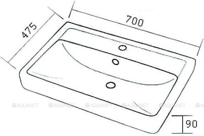 Раковина керамическая "Q70"