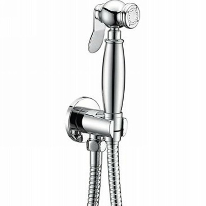 CZR-U-IFSC1-01 Гигиенический душ со шлангом 120см и штуцером с держателем, хром CZR-U-IFSC1-01 Гигиенический душ со шлангом 120см и штуцером с держателем, хром