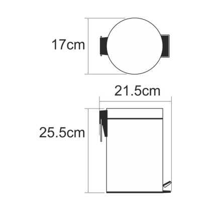 K-633LIGHT BRONZE Ведро 3L