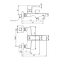 Смеситель Lemark Ursus LM7214BL для ванны Смеситель Lemark Ursus LM7214BL для ванны