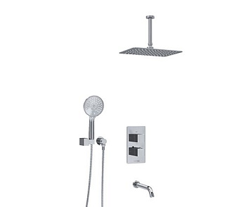 A171568 Thermo Встраиваемый комплект для ванны с верхней душевой насадкой, лейкой и изливом A171568 Thermo Встраиваемый комплект для ванны с верхней душевой насадкой, лейкой и изливом