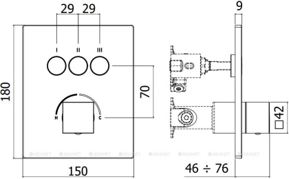 Смеситель для душа Paffoni Compact Box CPM519BO Смеситель для душа Paffoni Compact Box CPM519BO