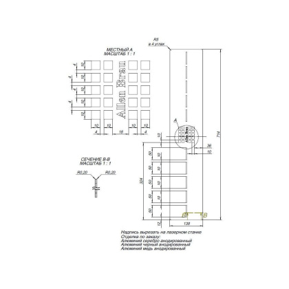 Накладка для сифона Allen Brau Infinity 8.210N6-BBA черный браш