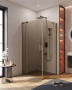 SLIDER-AH-1-100-100/110-GRIGIO-GM Душевой уголок
