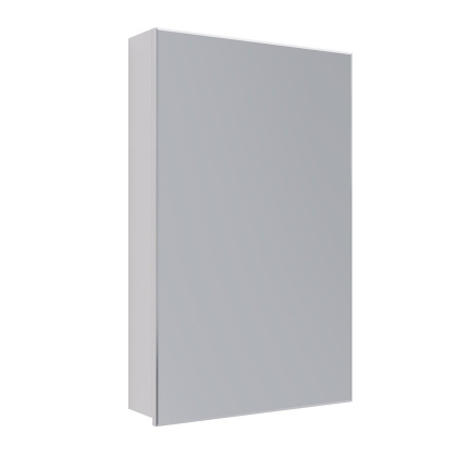 Шкаф зеркальный Lemark UNIVERSAL 50х80см 1 дверный, петли слева, цвет корпуса: Белый глянец